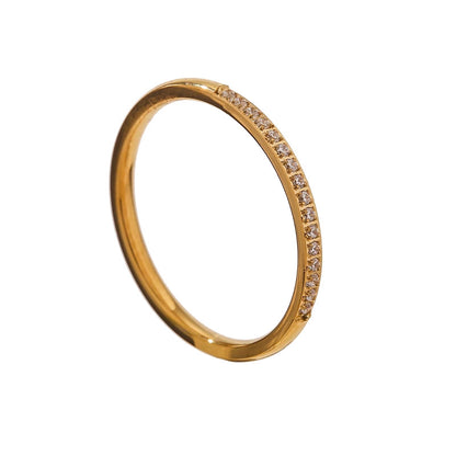Celine Ring Yasemen Store Schmuck Accessoires Stainless Steel Edelstahl 18K Vergoldet Gold Zirkonia jewel jewelry ring