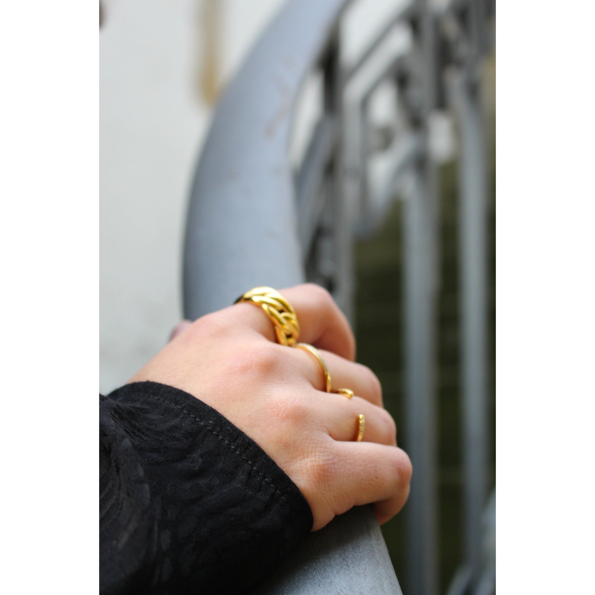 Chain Ring Yasemen Store Schmuck Accessoires Stainless Steel Edelstahl 18K Vergoldet Gold jewel jewelry ring