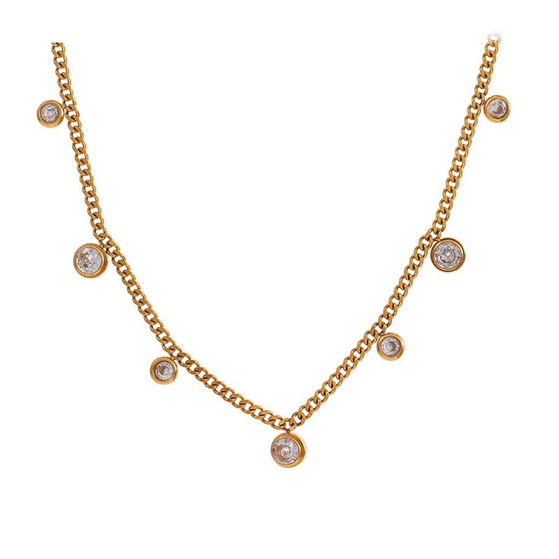 Damla Halskette Yasemen Store Schmuck Accessoires Ketten Stainless Steel Edelstahl 14K Vergoldet Gold jewel jewelry chain