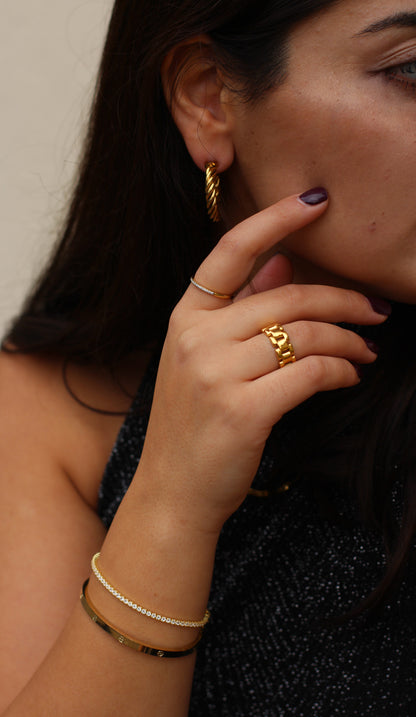 Sina Ring Yasemen Store Schmuck Accessoires Stainless Steel Edelstahl 18K Vergoldet Gold jewel jewelry ring