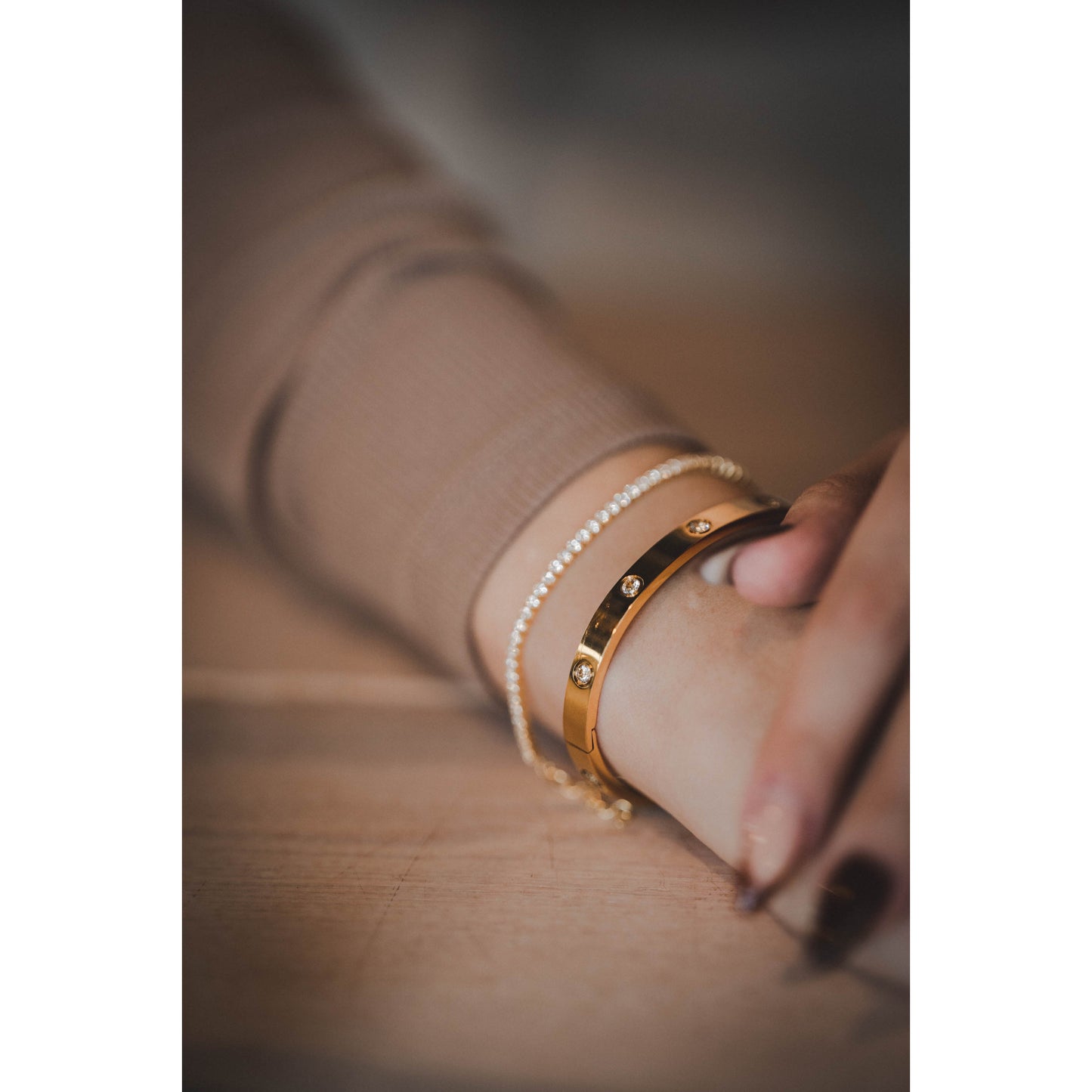 Glossy May Armreif Armband Yasemen Store Schmuck Accessoires Edelstahl Stainless Steel 18K Vergoldet Gold jewel jewelry bracelet