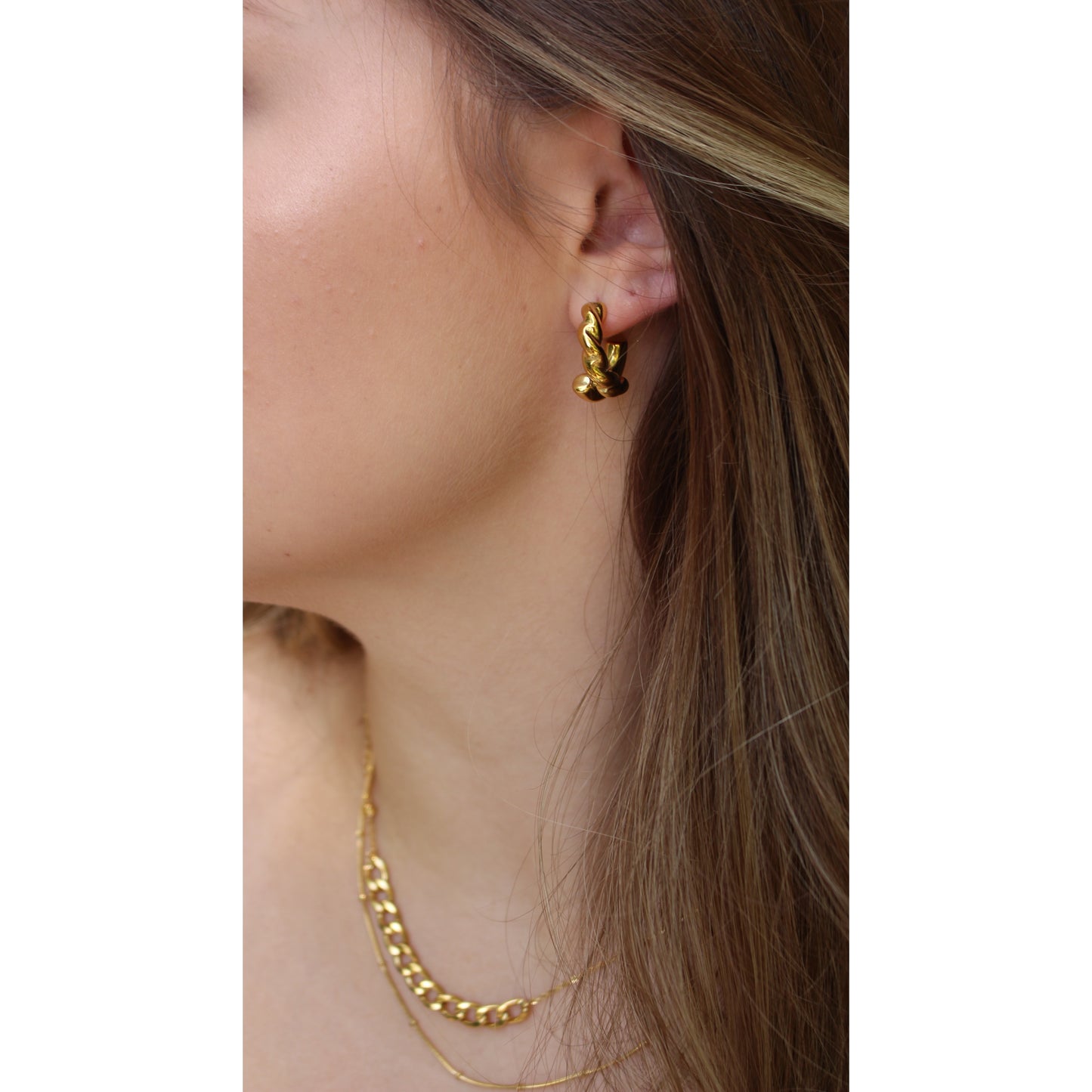 Leyla Ohrringe Yasemen Store Schmuck Accessoires Edelstahl Stainless Steel 14K Vergoldet Gold jewel jewelry earring