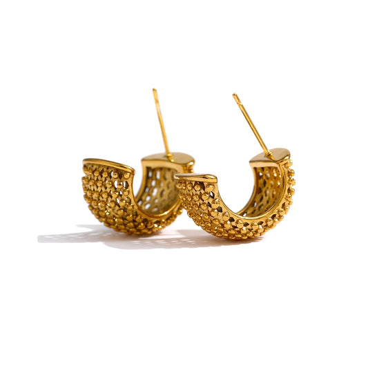 Milena Ohrringe Yasemen Store Schmuck Accessoires Edelstahl Stainless Steel 18K Vergoldet Gold jewel jewelry earring
