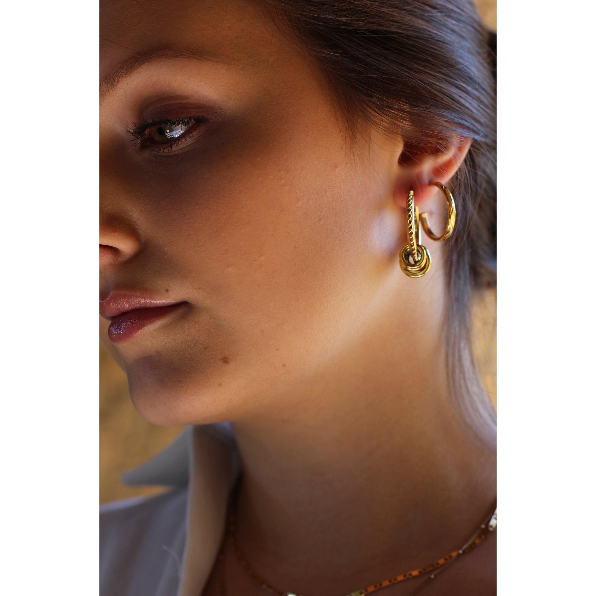 Selin Ohrringe Yasemen Store Schmuck Accessoires Edelstahl Stainless Steel 14K Vergoldet Gold jewel jewelry earring