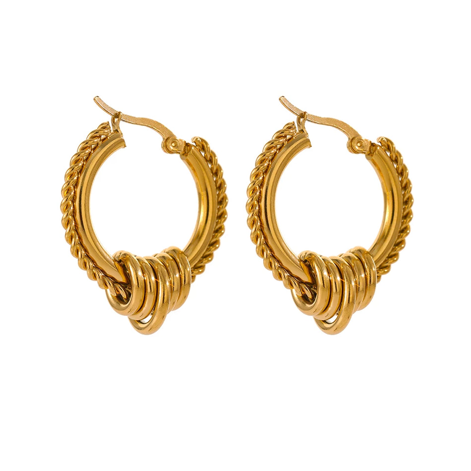 Selin Ohrringe Yasemen Store Schmuck Accessoires Edelstahl Stainless Steel 14K Vergoldet Gold jewel jewelry earring