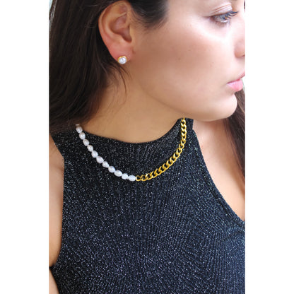 Suna Perlen Kette Halskette Yasemen Store Schmuck Accessoires Ketten Stainless Steel Edelstahl Silver 18K Vergoldet Gold jewel jewelry chain