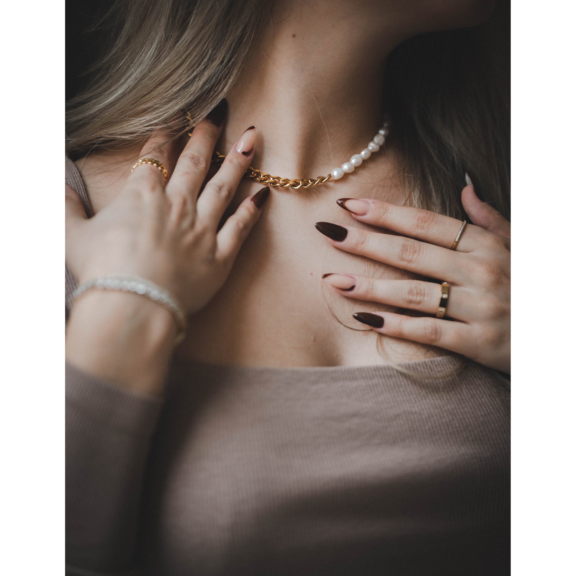 Suna Perlen Kette Halskette Yasemen Store Schmuck Accessoires Ketten Stainless Steel Edelstahl Silver 18K Vergoldet Gold jewel jewelry necklaces