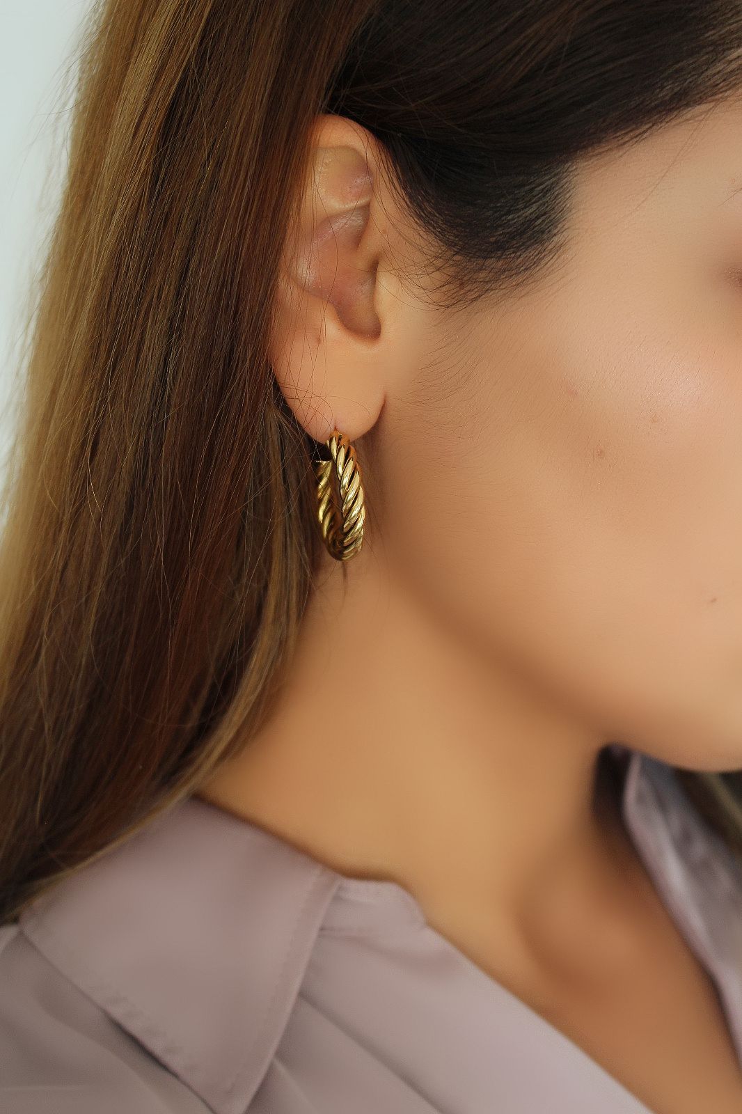 Amira Ohrringe Yasemen Store Schmuck Accessoires Edelstahl Stainless Steel 14K Vergoldet Gold jewel jewelry earring
