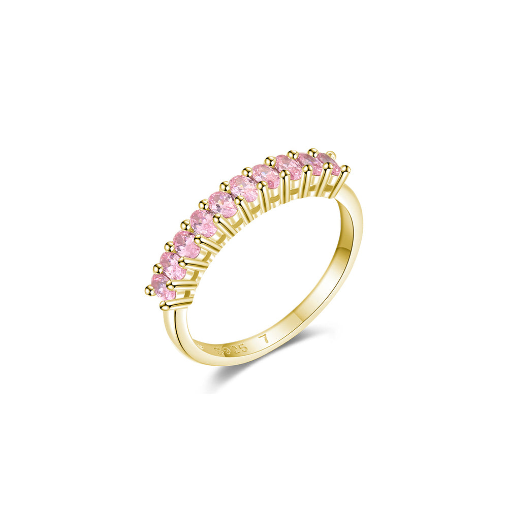 Rose Ring Yasemen Store Schmuck Accessoires Sterling Silber Sterlingsiber 18K Vergoldet Gold Zirkonia Rosa pnk jewel jewelry ring