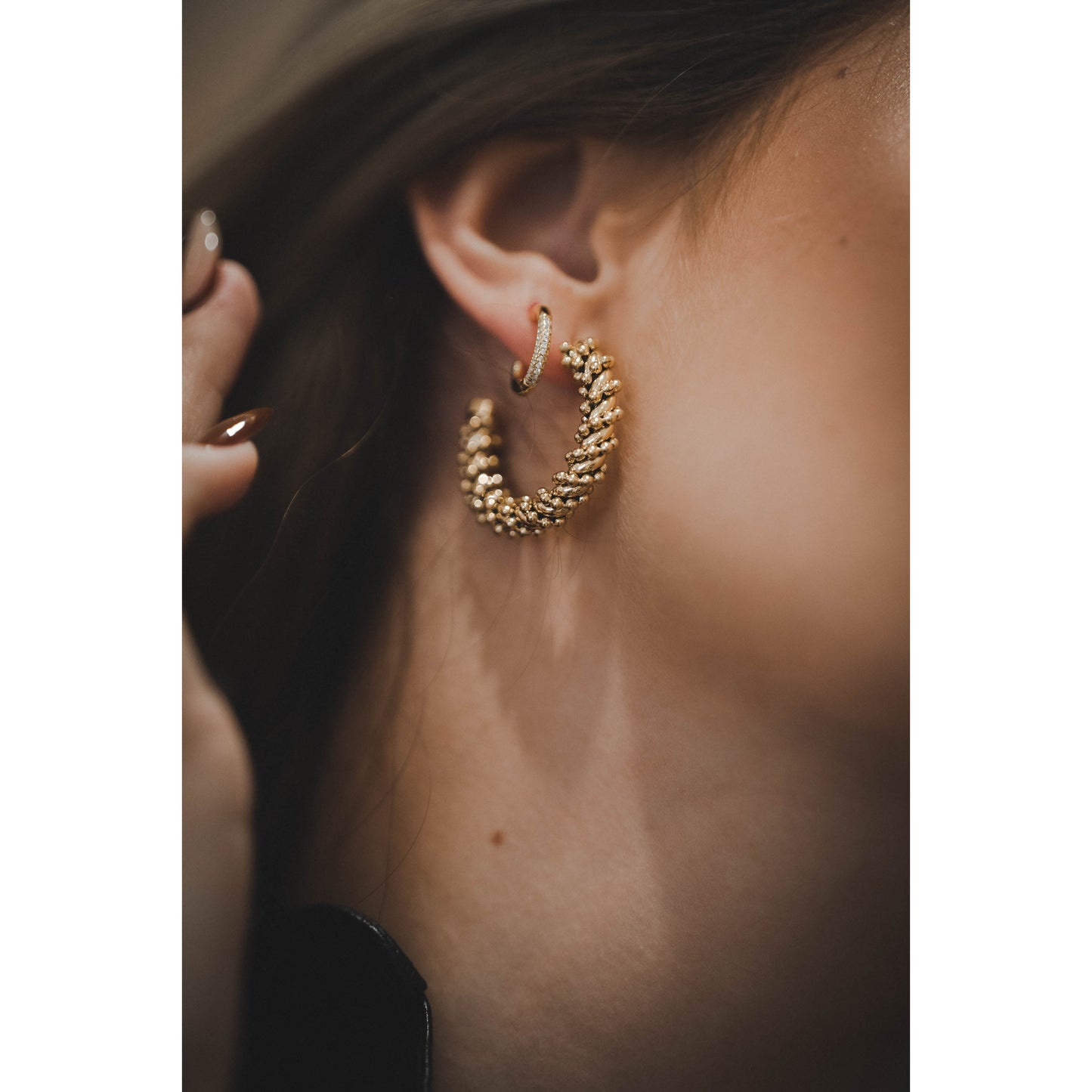 Azure Ohrringe Yasemen Store Schmuck Accessoires Edelstahl Stainless Steel 14K Vergoldet Gold jewel jewelry earring