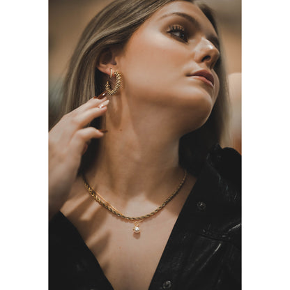 Azure Ohrringe Yasemen Store Schmuck Accessoires Edelstahl Stainless Steel 14K Vergoldet Gold jewel jewelry earring