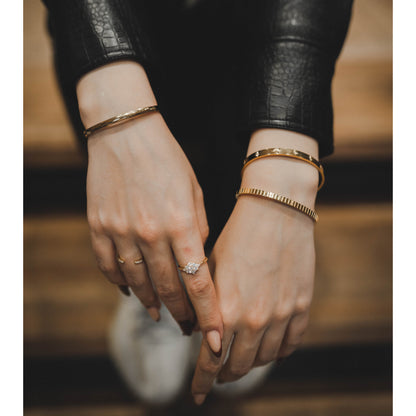 Glossy Armreif Armband Yasemen Store Schmuck Accessoires Edelstahl Stainless Steel 18K Vergoldet Gold jewel jewelry bracelet