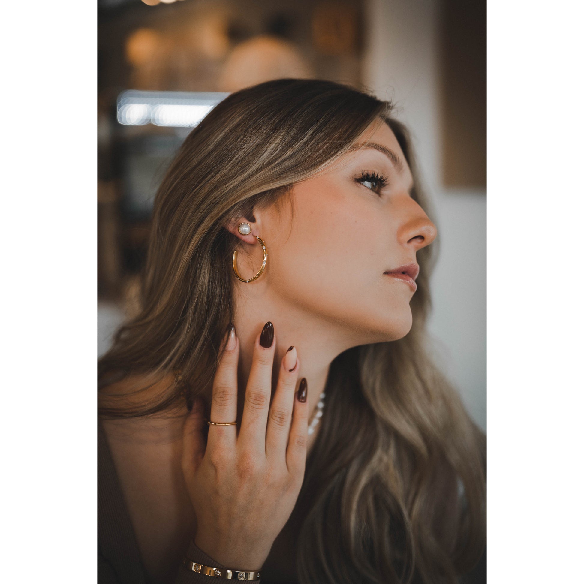 Su Perlen Ohrringe Yasemen Store Schmuck Accessoires Edelstahl Stainless Steel 18K Vergoldet Gold jewel jewelry earrings